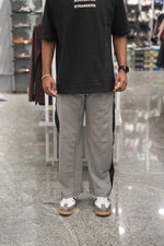 Load image into Gallery viewer, Men’s Street Baggy Pants with Black Stripe - Ash-7 Man
