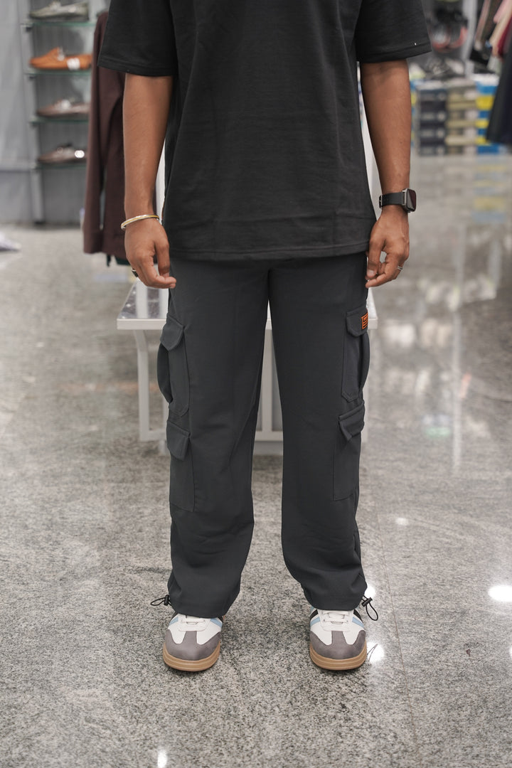 Buy Regular Wear Double Pocket Parachute Baggy Pant for Mens - Grey-7 Man