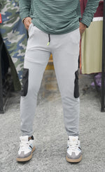 Load image into Gallery viewer, Men’s Ottoman Cargo and Jogger Pants with Utility Pockets - Ash
