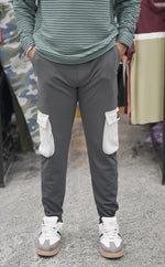 Load image into Gallery viewer, Men’s Ottoman Cargo and Jogger Pants with Utility Pockets - Grey
