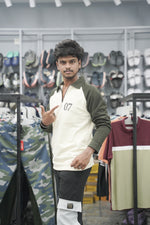 Load image into Gallery viewer, Full Sleeve Collar Neck Zipper Korean 07 Tshirt for Men - Sandle-7 Man
