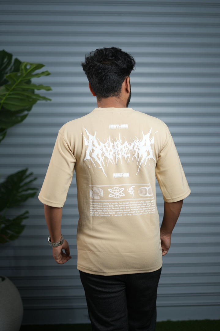 Men's Oversized Graphic T-Shirt | Casual Streetwear Half Sleeve Tee - Sandle