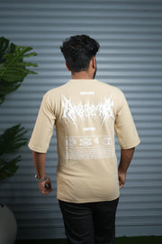 Men's Oversized Graphic T-Shirt | Casual Streetwear Half Sleeve Tee - Sandle