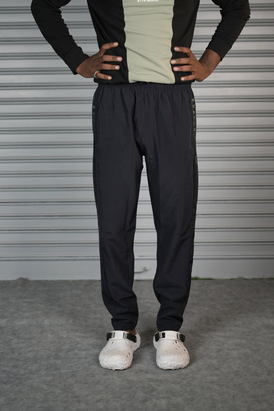 Men's Premium NS Laser Cut Track Pant | Comfortable Sports Joggers - Navy Blue – alternate view – 7MAN India