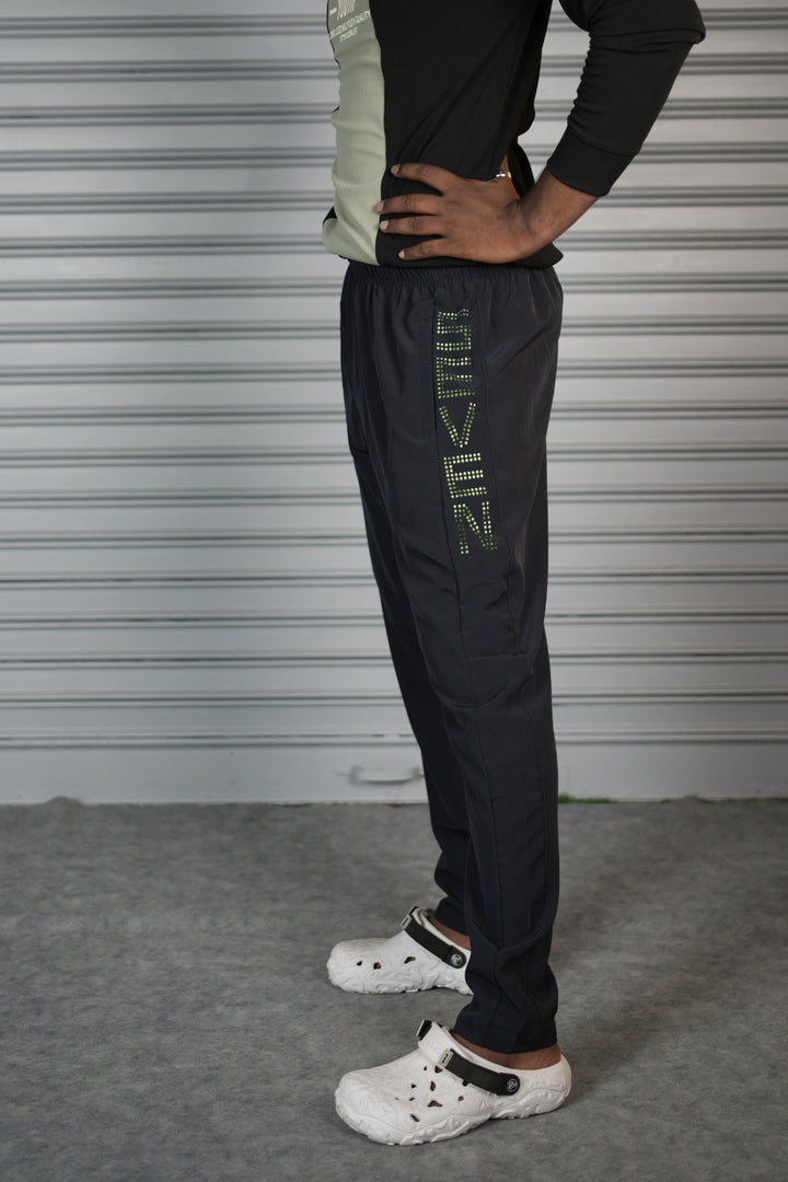 Men's Premium NS Laser Cut Track Pant | Comfortable Sports Joggers - Navy Blue