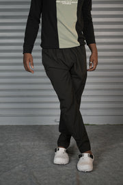 Men's Premium NS Laser Cut Track Pant | Comfortable Sports Joggers - Black