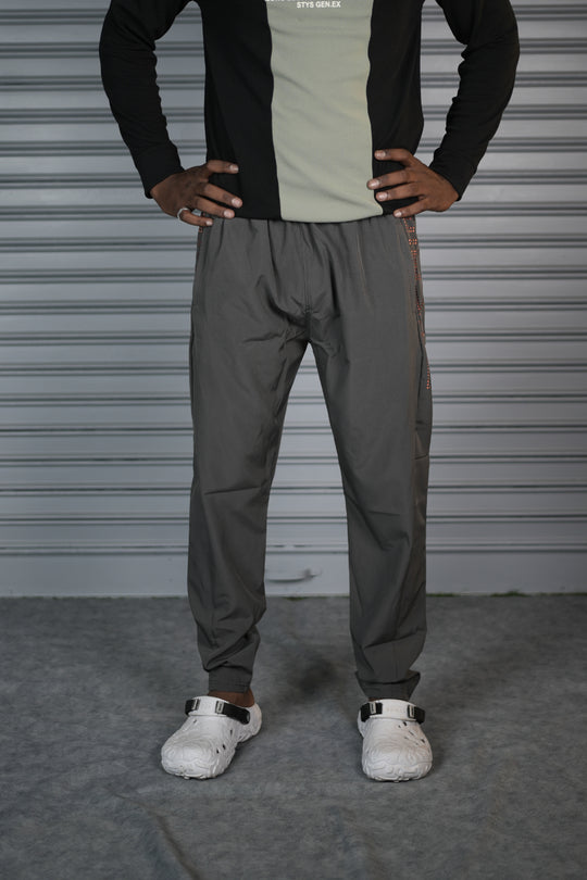 Men's Premium NS Laser Cut Track Pant  | Comfortable Sports Joggers - Dark Grey – alternate view – 7MAN India