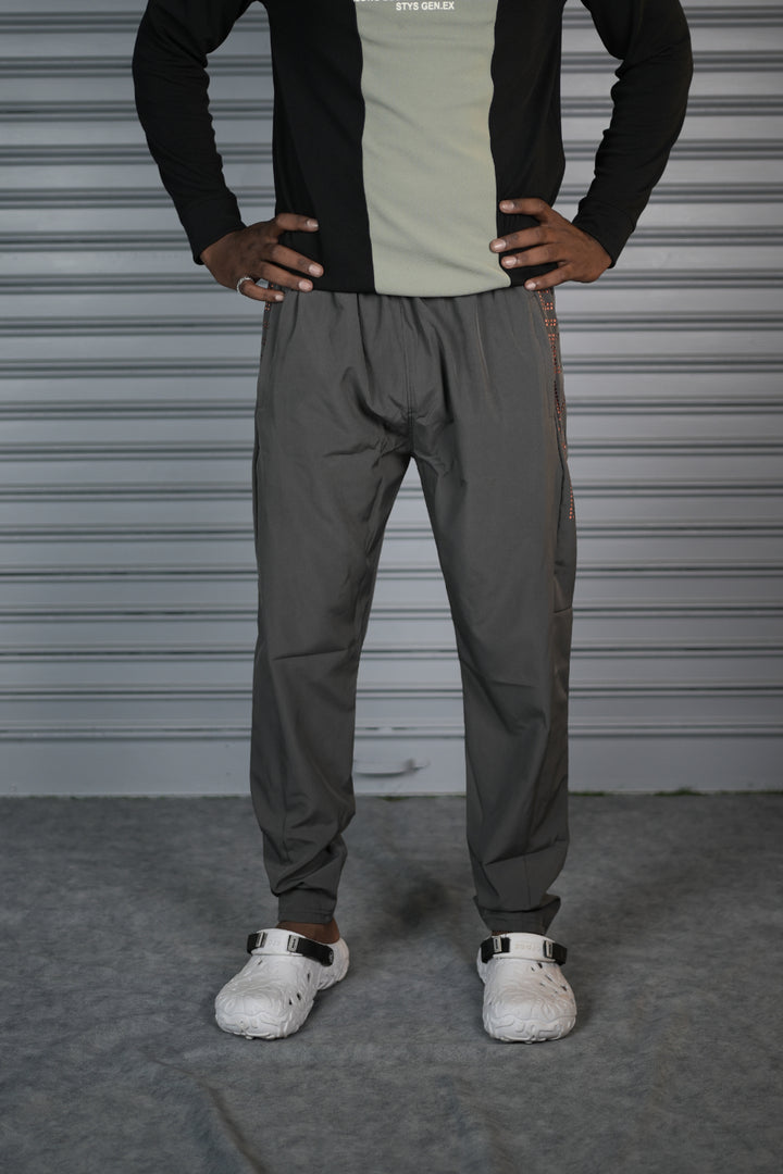 Men's Premium NS Laser Cut Track Pant  | Comfortable Sports Joggers - Dark Grey