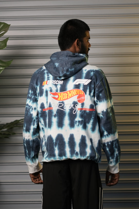 Men's Oversized Hot Wheels Graphic Full Sleeve Hoodie - Teal Blue – 7MAN Men's Fashion India