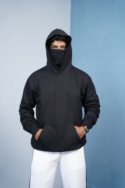 3in1 Ninja Mask Hoodie  Hooded Pullover  Winter Street Style mens trending streetwear India 7Man