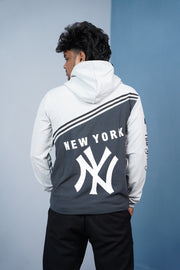 Skull Graphic Full Sleeve Hoodie for Men | Streetwear Pullover - Grey