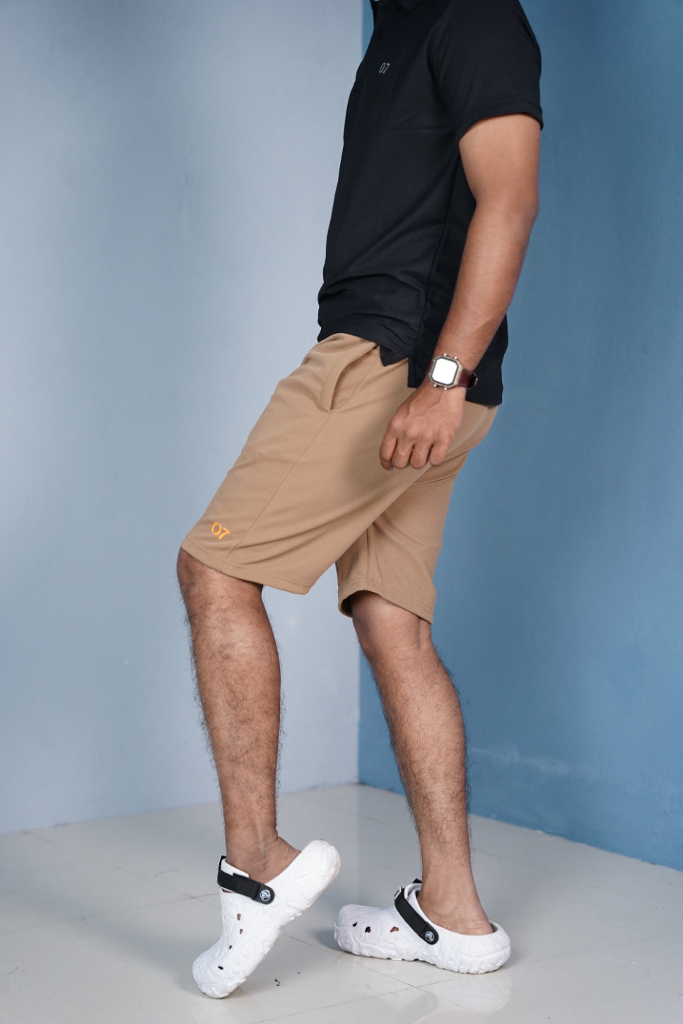 07 Men’s Casual Shorts | Lightweight Daily Wear - Light Brown