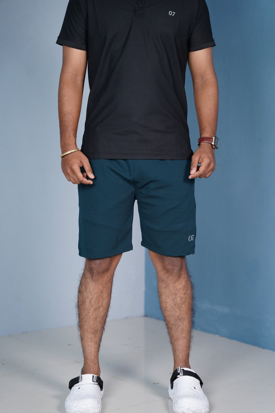 07 Men’s Casual Shorts | Lightweight Daily Wear - Bottle Green