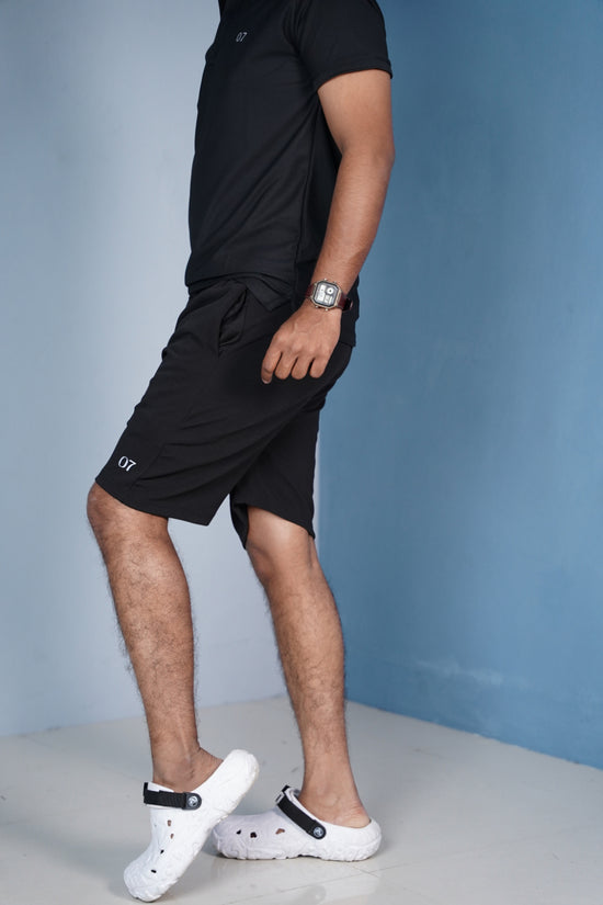07 Men’s Casual Shorts | Lightweight Daily Wear - Black