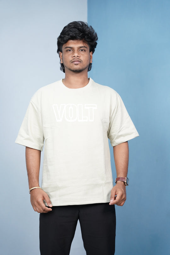 Volt Dept Lightning Back Print Five Sleeve Oversized T-Shirt – Streetwear Trend-Sandle – alternate view – 7MAN India