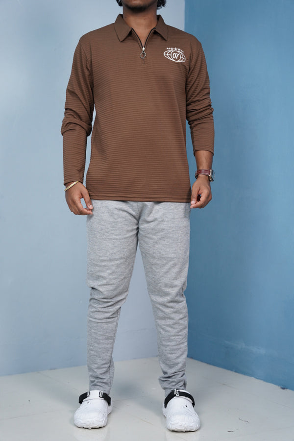 Men’s Slim Fit Jogger Pants | Stretch Casual Track Pants- Dark Ash