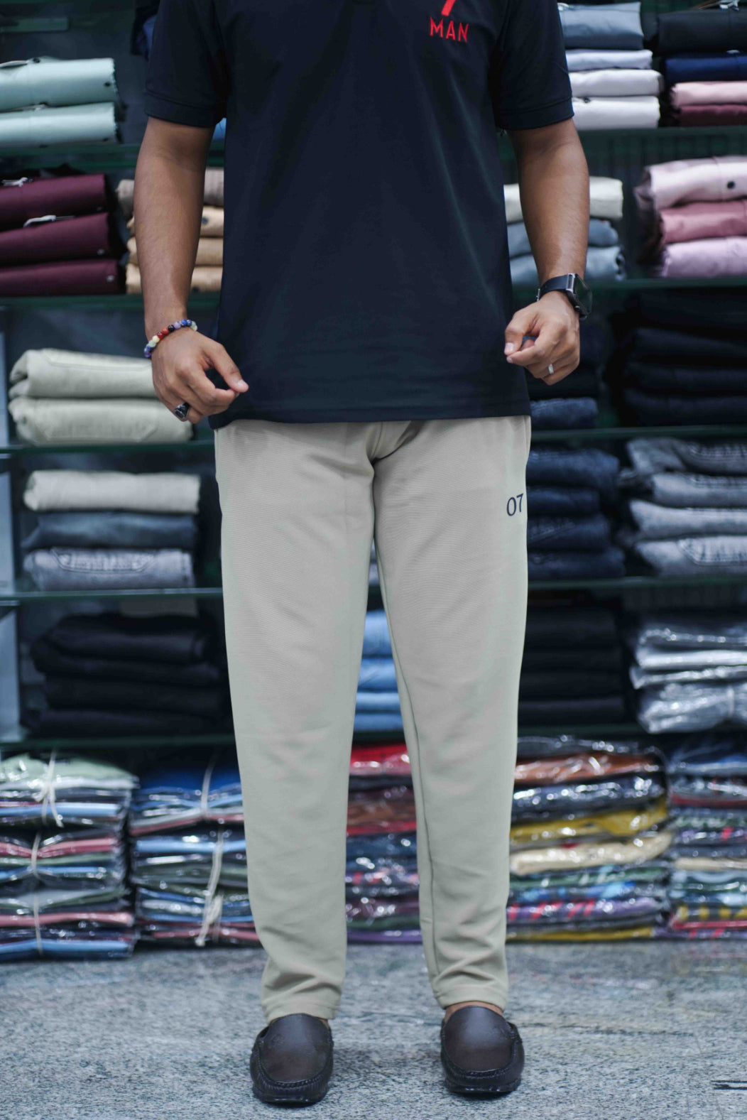 Men's Ottaman Track Pants | 07 Branded Slim Fit Joggers for Daily & Casual Wear - Sandle