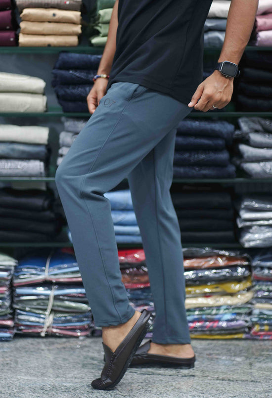 Men's Ottaman Track Pants | 07 Branded Slim Fit Joggers for Daily & Casual Wear - Grey
