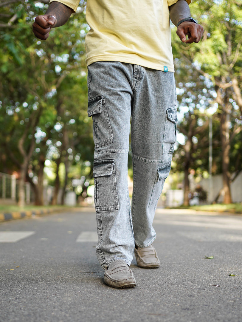 TRENDY JEAN BAGGY COLLECTIONS FOR MEN'S-DARK GREY