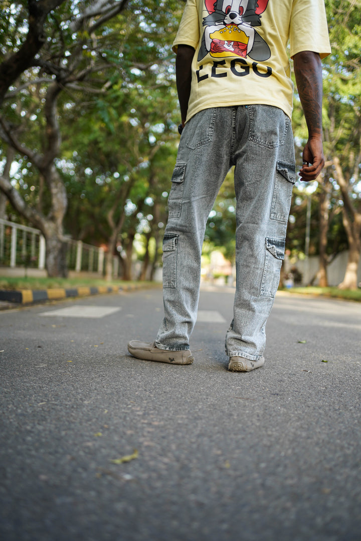 TRENDY JEAN BAGGY COLLECTIONS FOR MEN'S-DARK GREY