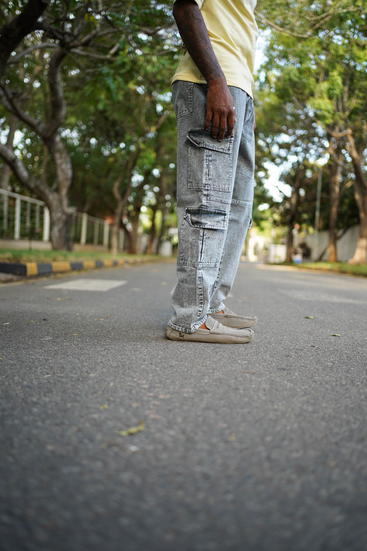 TRENDY JEAN BAGGY COLLECTIONS FOR MEN'S-DARK GREY