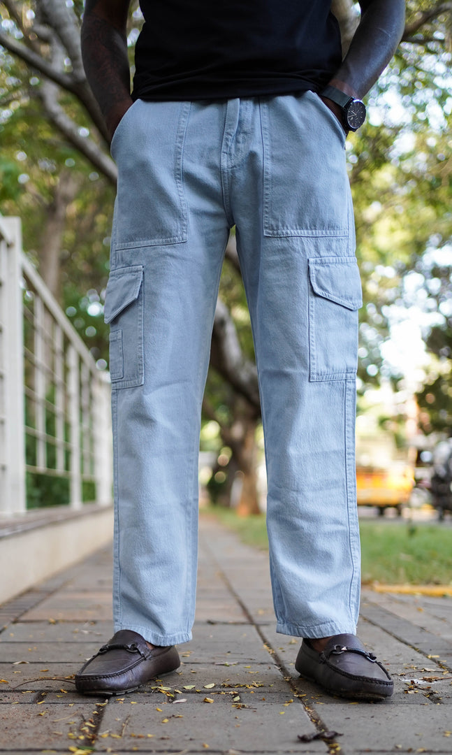 TRENDY JEAN BAGGY COLLECTIONS FOR MEN'S-ICE BLUE