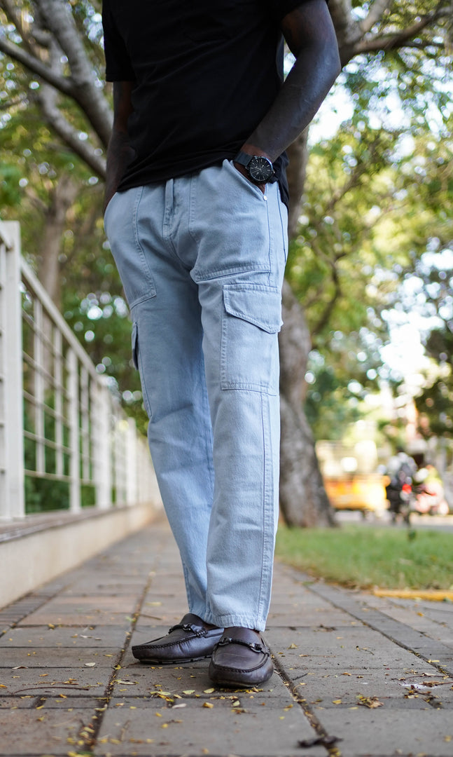 TRENDY JEAN BAGGY COLLECTIONS FOR MEN'S-ICE BLUE