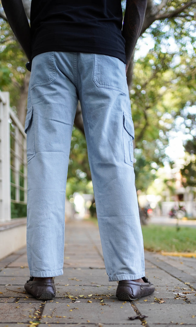 TRENDY JEAN BAGGY COLLECTIONS FOR MEN'S-ICE BLUE