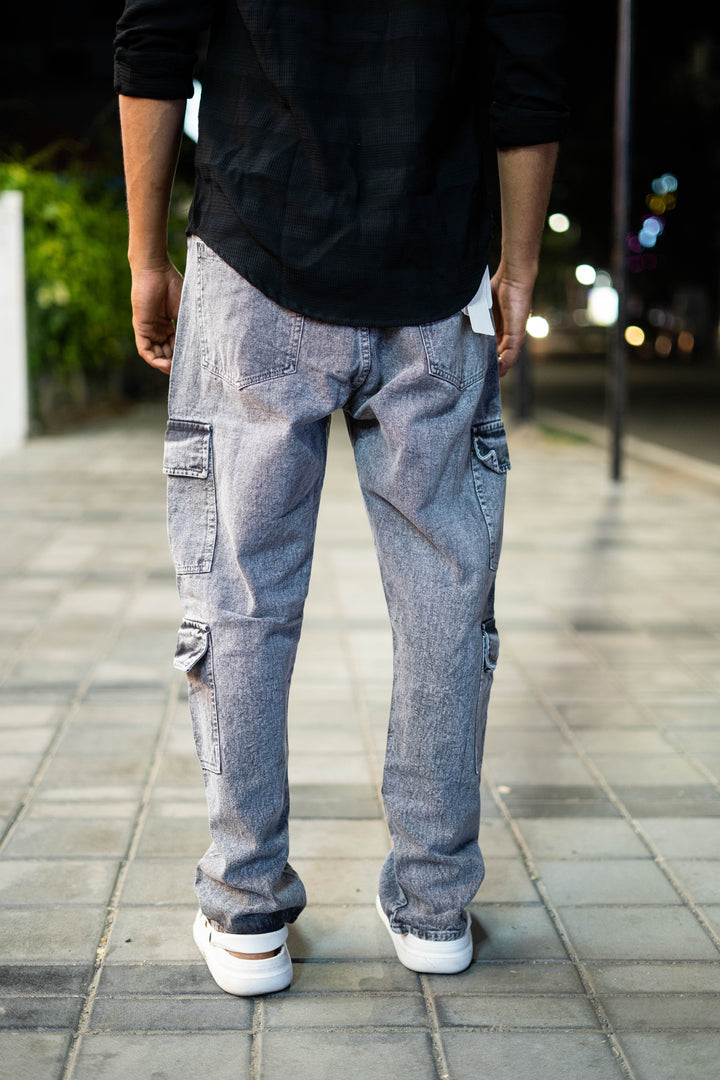 TRENDY JEAN BAGGY PANT FOR MEN'S- LIGHT BLUE