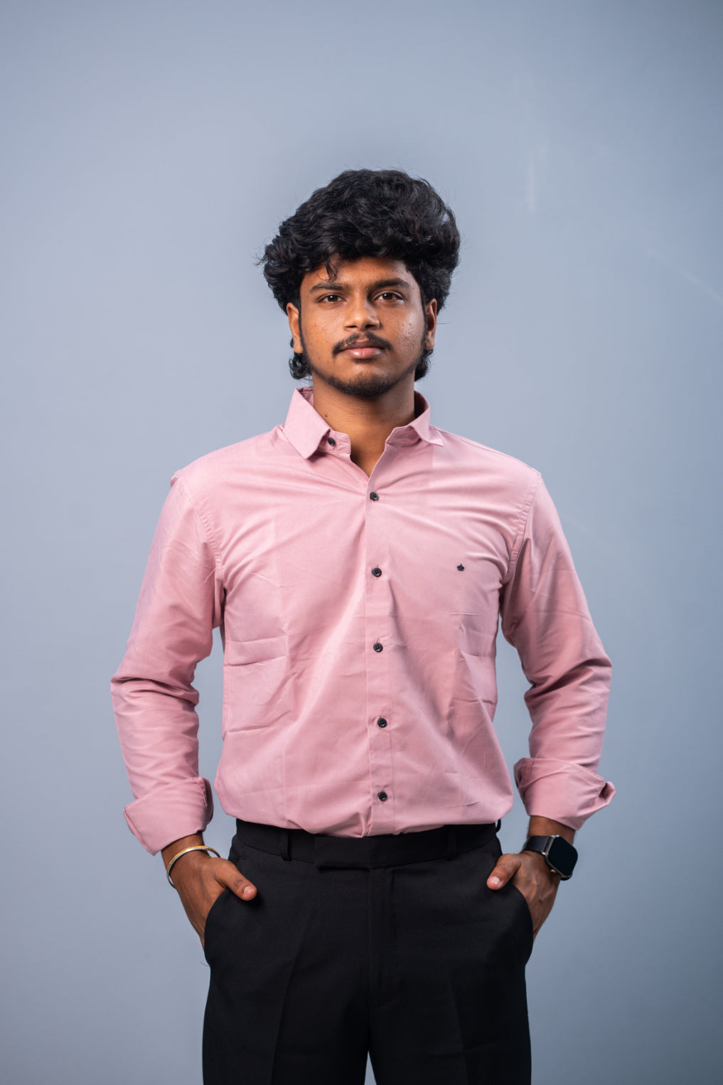 Cotton Party Wear Full Sleeve Shirt for Men Comfortable & Breathable - Pink