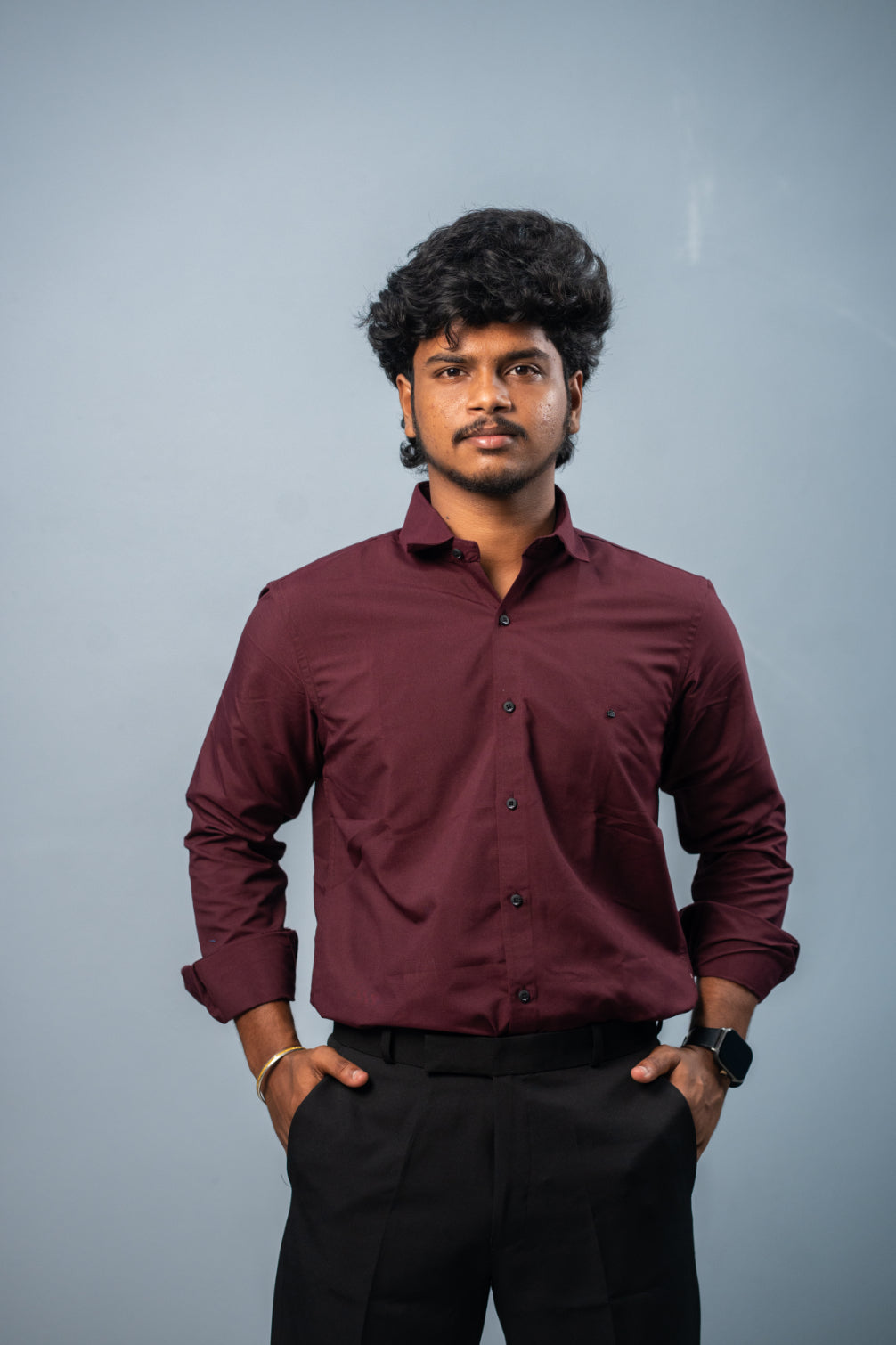 Cotton Party Wear Full Sleeve Shirt for Men Comfortable & Breathable - Graphe Shade