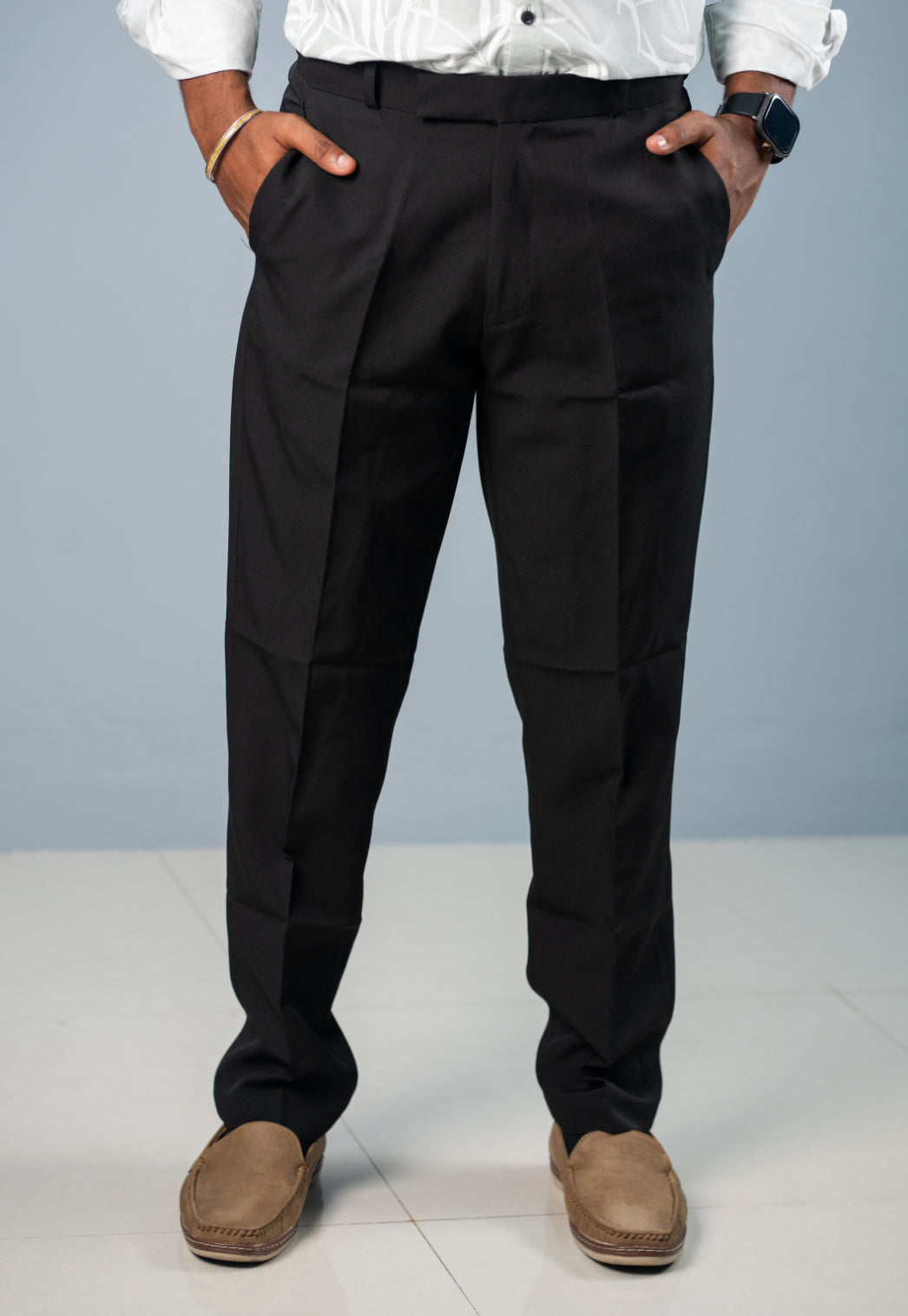 Premium Regular Fit Stylish Men's Polo Fit Pant - Black