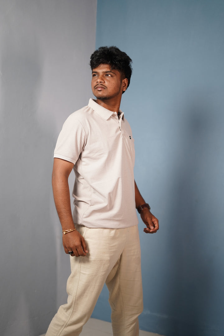 Men’s Half Sleeve Polo T-Shirt Slim Fit Casual Cotton Style - Sandle