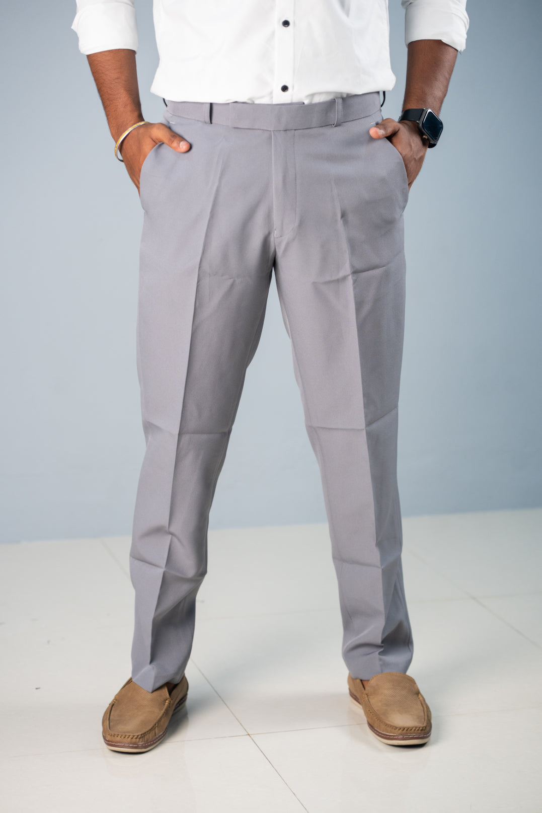 Premium Regular Fit Stylish Men's Polo Fit Pant - Dark Ash