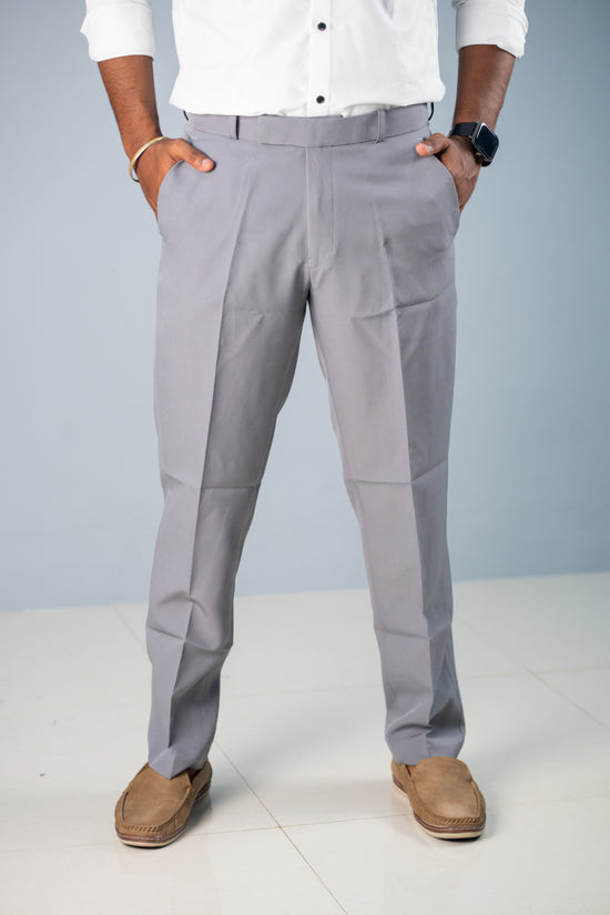 Premium Regular Fit Stylish Men's Polo Fit Pant - Dark Ash