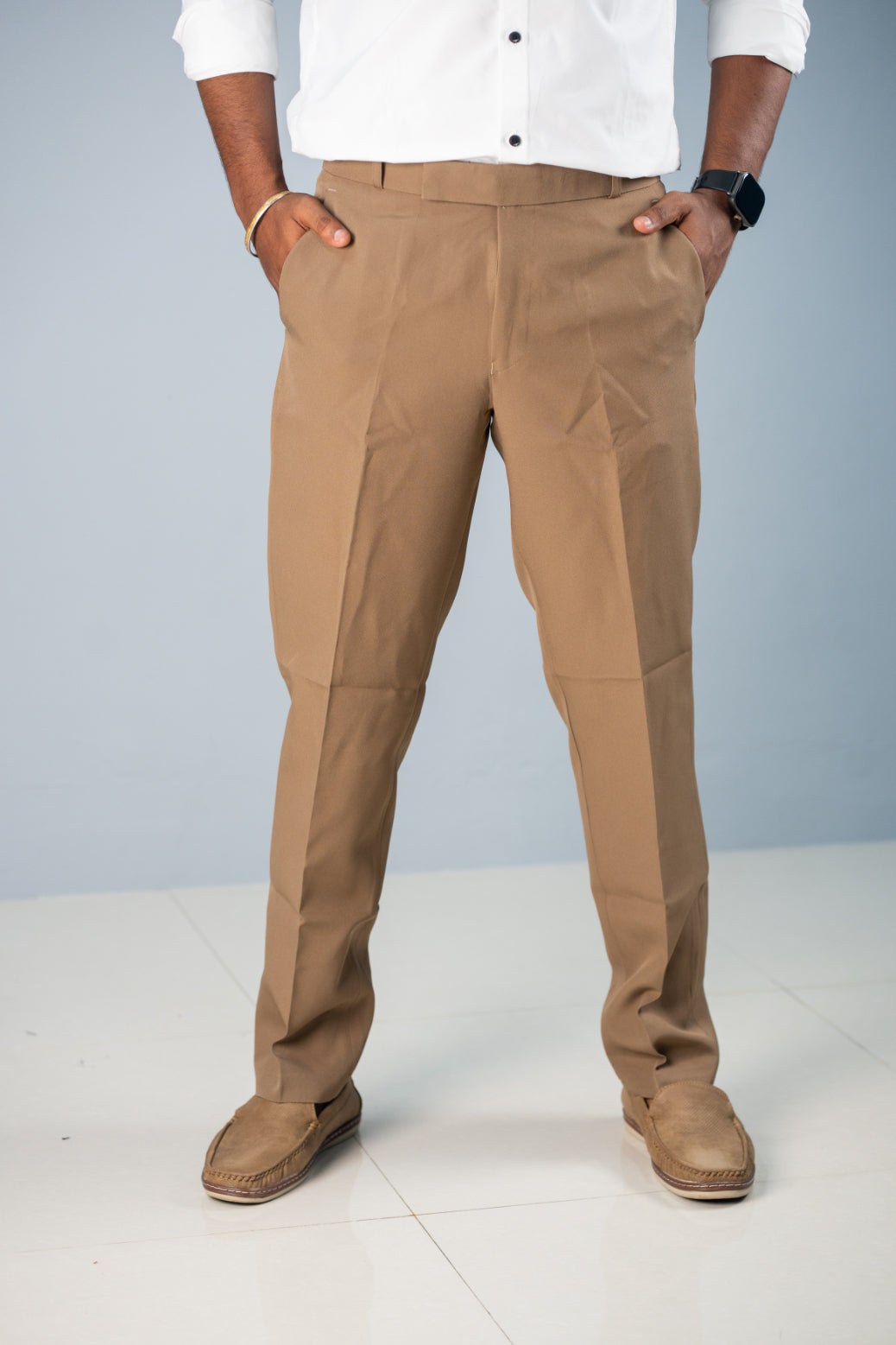 Premium Regular Fit Stylish Men's Polo Fit Pant - Brown