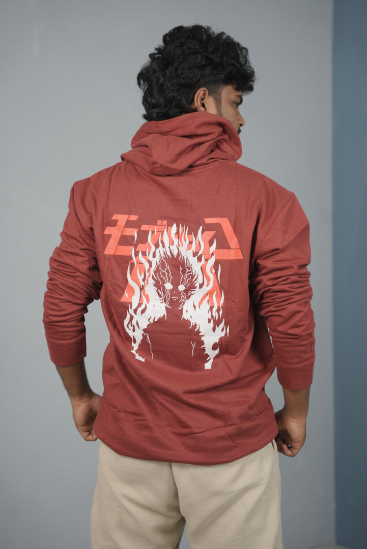 Men’s Graphic Print Hoodie – Trendy Streetwear Style - Maroon
