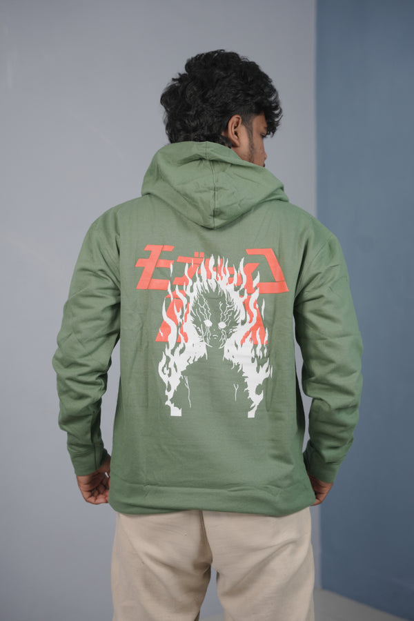 Men’s Graphic Print Hoodie – Trendy Streetwear Style - Pista Green