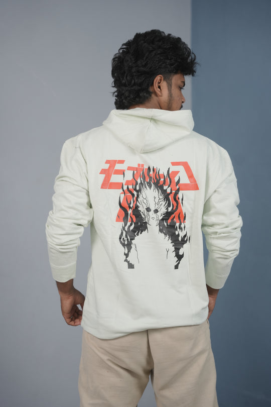 Men’s Graphic Print Hoodie – Trendy Streetwear Style - Mint Green – 7MAN Men's Fashion India