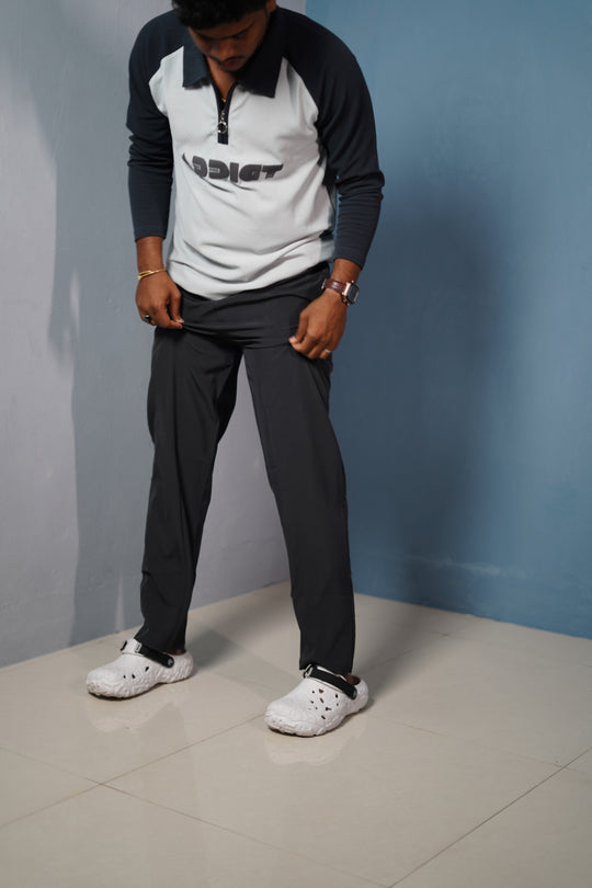 Mens 07 NS Track Pants – Slim Fit Gym & Sportswear Joggers - Grey