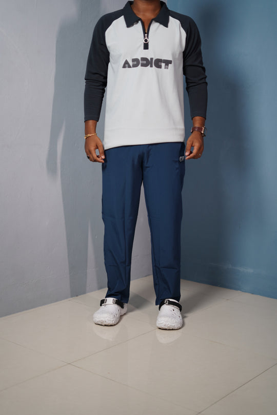 Mens 07 NS Track Pants – Slim Fit Gym & Sportswear Joggers - Petrol Blue