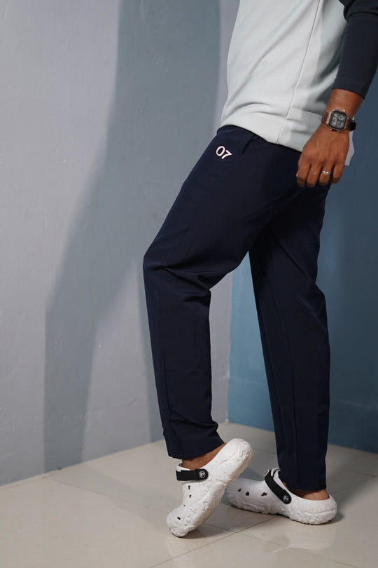 Mens 07 NS Track Pants – Slim Fit Gym & Sportswear Joggers - Navy Blue