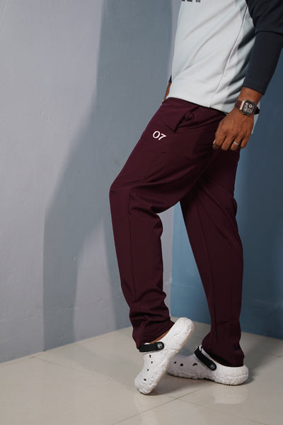 Mens 07 NS Track Pants – Slim Fit Gym & Sportswear Joggers - Grape Shade