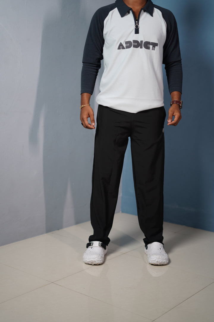 Mens 07 NS Track Pants – Slim Fit Gym & Sportswear Joggers - Black