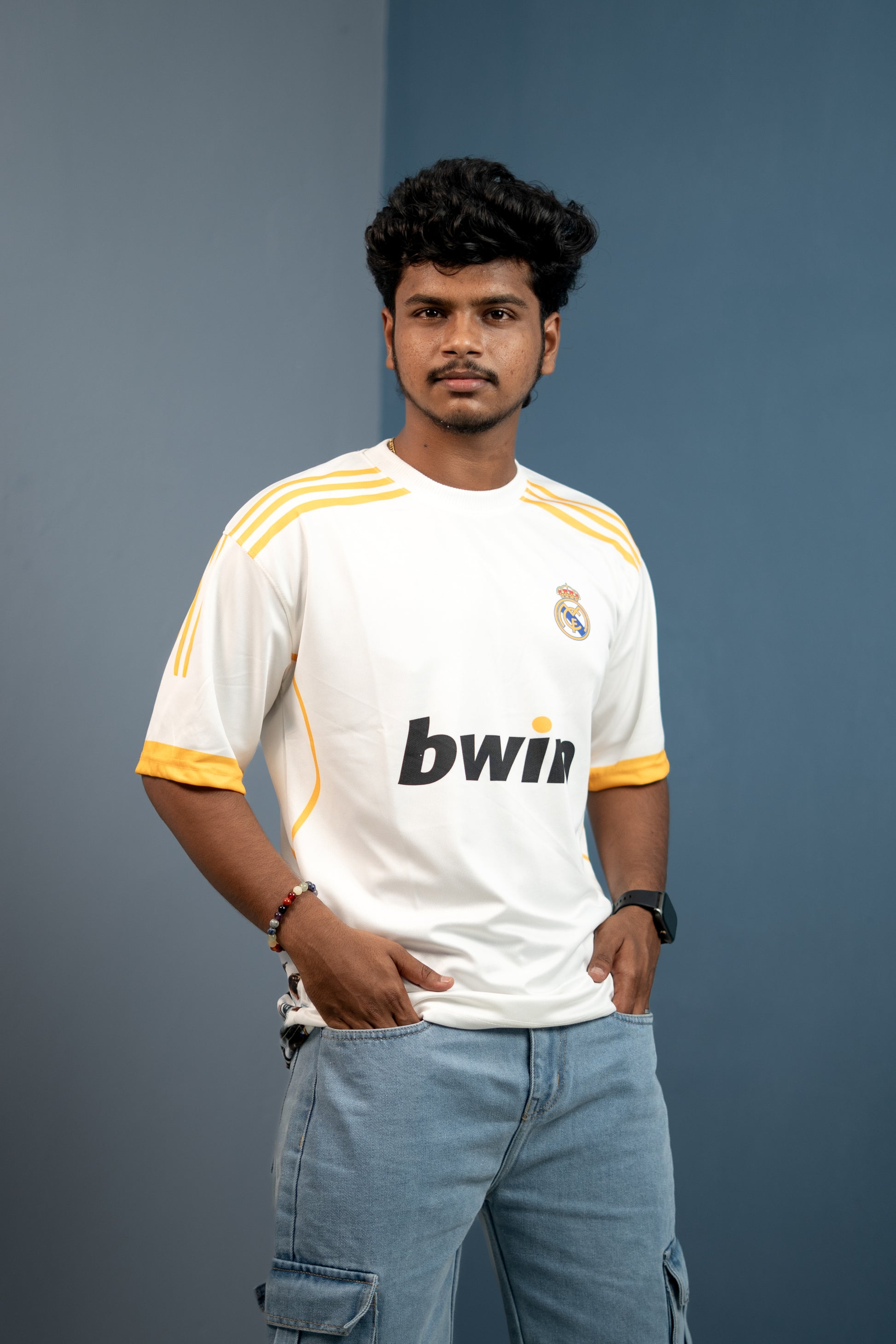 Men’s Short Sleeve Round Neck BWIN T-Shirt - White