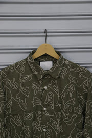 Men's Abstract Printed Full Sleeve Casual Shirt | Premium Cotton Blend - Grey