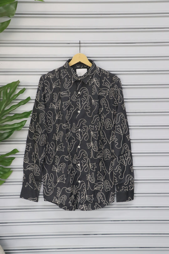 Men's Abstract Printed Full Sleeve Casual Shirt | Premium Cotton Blend - Blue – 7MAN Men's Fashion India