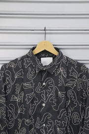 Men's Abstract Printed Full Sleeve Casual Shirt | Premium Cotton Blend - Blue