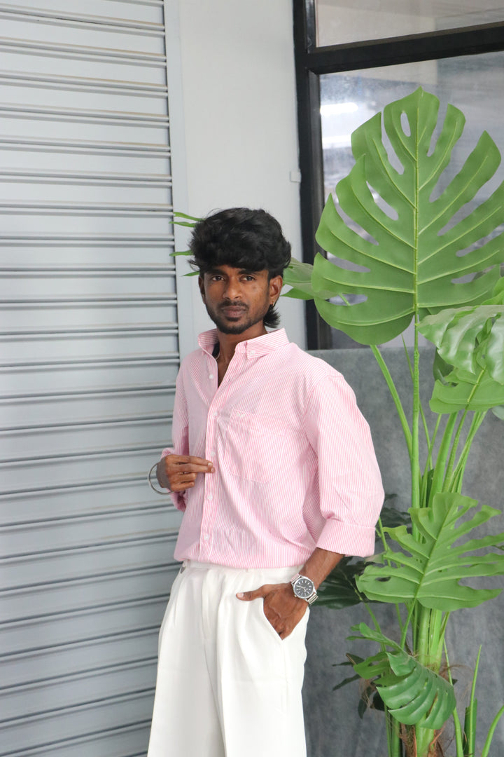 Trendy OLD MONEY STRIPED Full Sleeve Shirt | Premium Casual Wear Shirt - 1