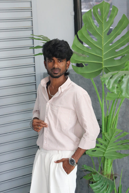 Trendy OLD MONEY STRIPED Full Sleeve Shirt | Premium Casual Wear Shirt - 5 – alternate view – 7MAN India